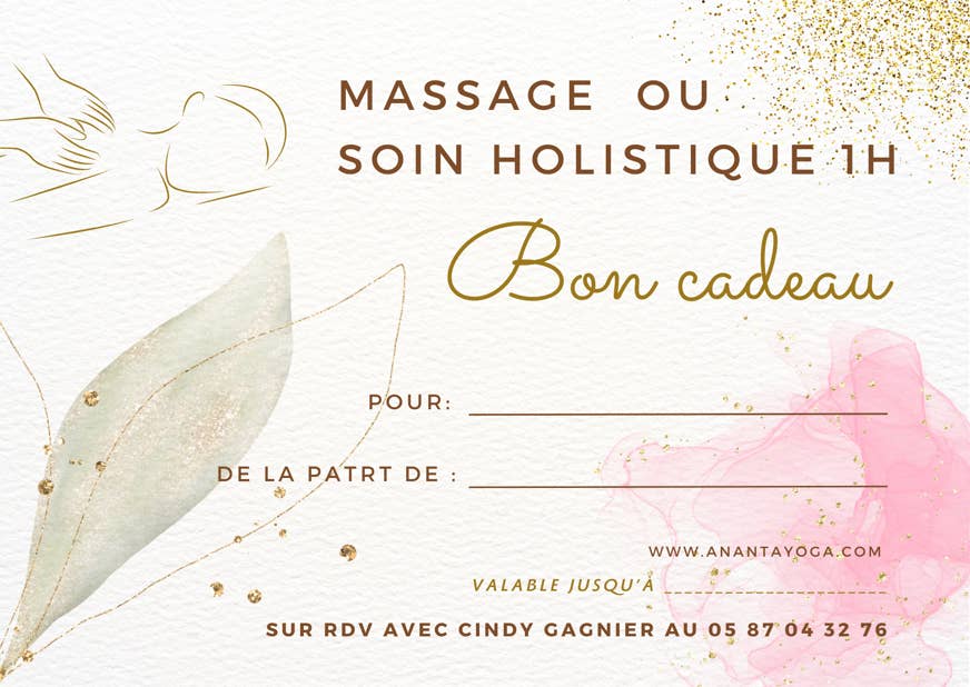 Offrez de la détente avec un bon cadeau massage