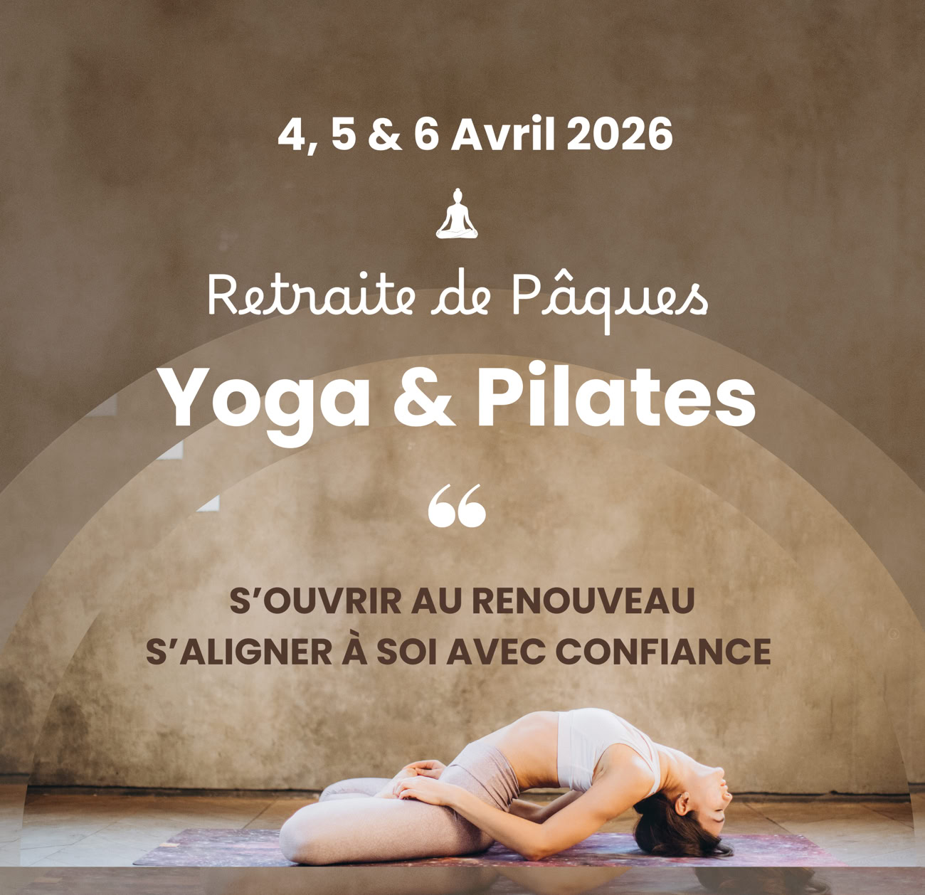 Retraite Yoga Pilate Creuse Pâques 2026 Renouveau et Ailgnement